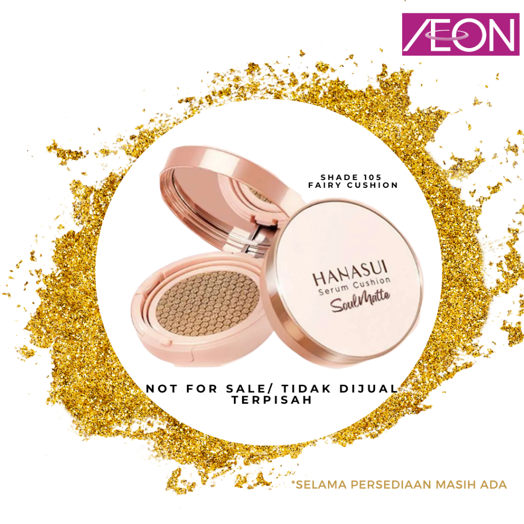 [ Gift Not For Sale ] Hanasui Serum Cushion Soul Mate 105 Fair pinkish