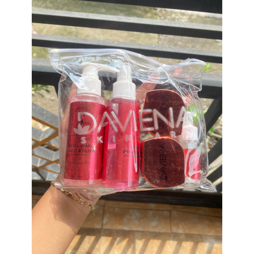 BACA DESKRIPSI Paket Skincare Daviena Reject Repack