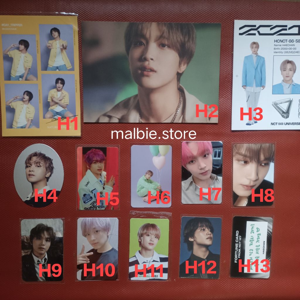[READY] NCT DREAM NCT 127 HAECHAN PHOTOCARD PC OFFICIAL UNIVERSE FAVORITE KOLBUK WTMC COLLECT BOOK W