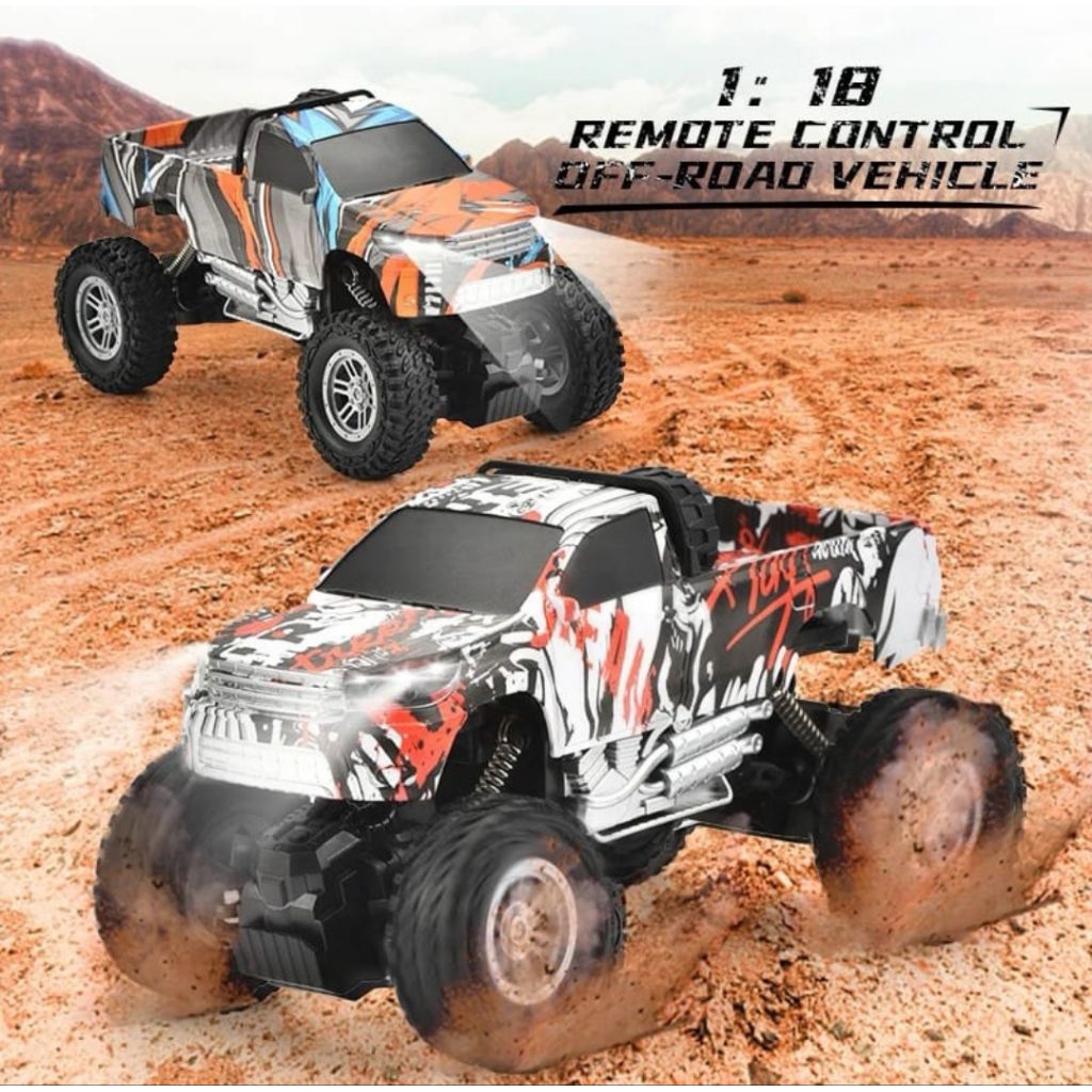 RC ROCK CRAWLER PICKUP MOBIL REMOTE CONTROL OFFROAD CAR PICK UP BATERAI CAS