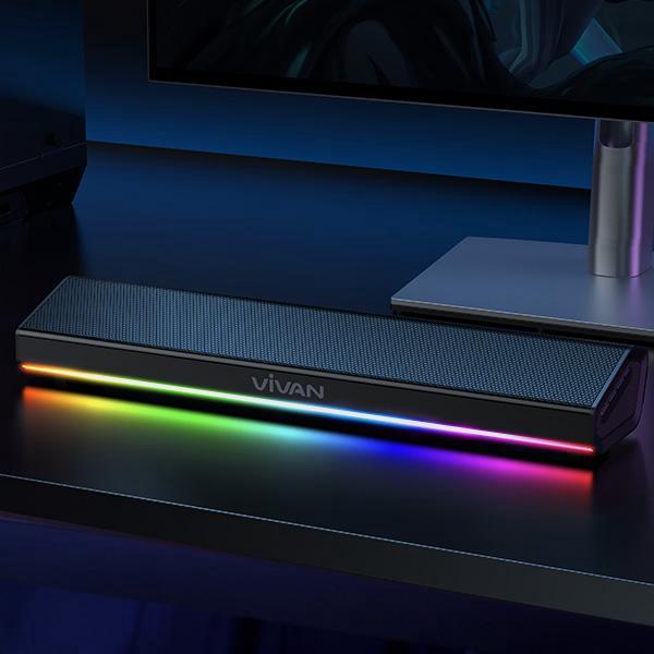 Vivan S2 Speaker Bluetooth 5.4 Soundbar Speaker 10W RGB TWS