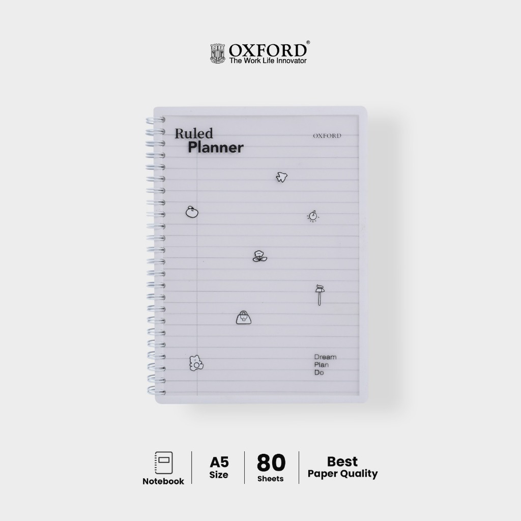 

Oxford Notebook Spiral A5 Planner 80 Lembar - Notebook Catatan Spiral/Notebook Journal/Note Agenda