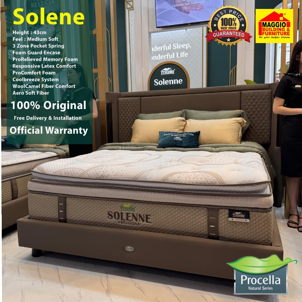 KASUR SPRINGBED PROCELLA - KASUR MATRAS PROCELLA - SOLENE - PROCELLA SPRINGBED