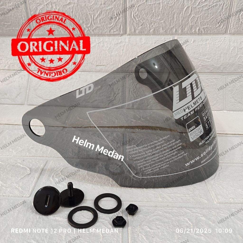 Visor + Baut Original 100% untuk Helm LTD Sport / LTD Avent