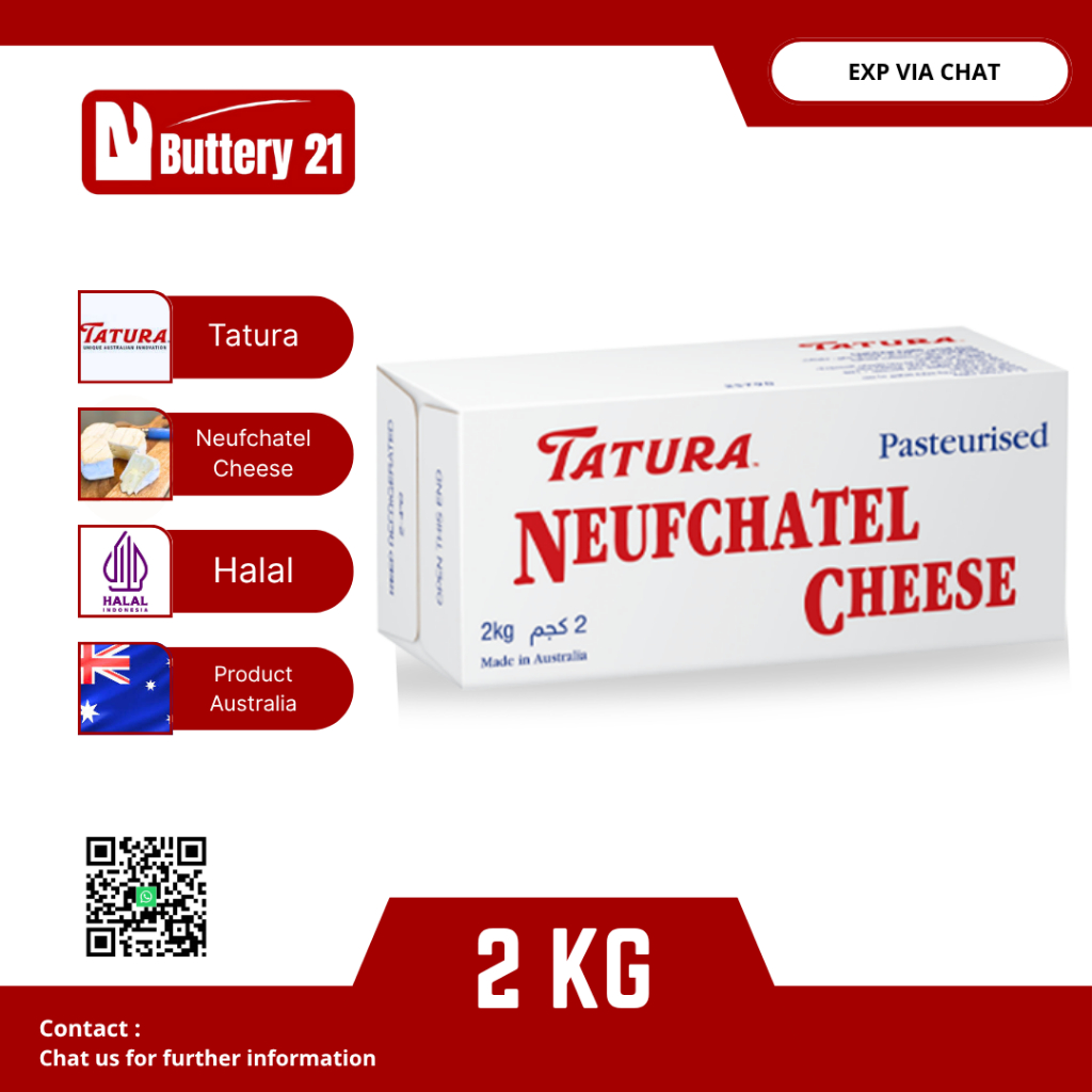 

TATURA NEUFCHATATEL CHEESE 2 KG/CREAM CHEESE NEUFCHATEL/TATURA CHEESE