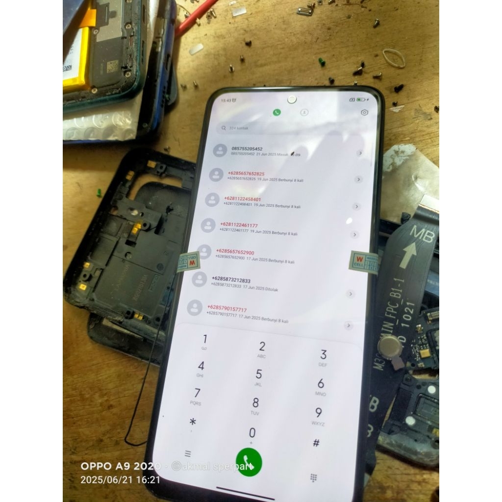 LCD XIAOMI REDMI NOT 10s AMOLED ORIGINAL COPOTAN
