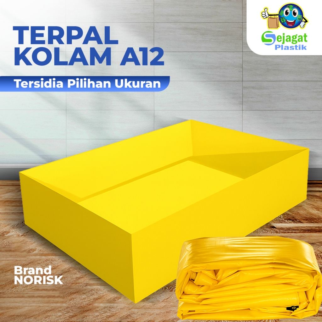 Sejagat Plastik - Tenda Kolam A12 KUNING Tenda Petak tenda kotak Tenda Bibit Ikan SUPER TEBAL