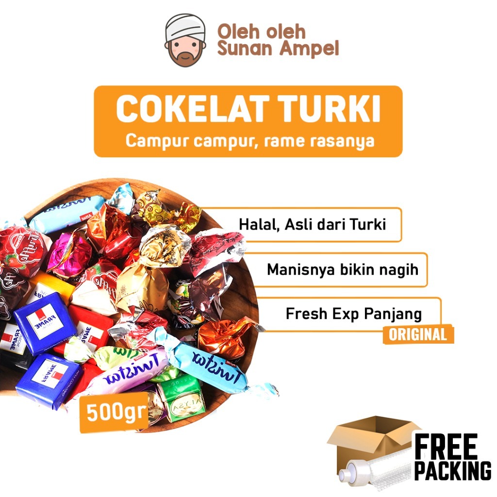 

COKELAT ARAB Premium 500gr Pasti Enak Coklat Mix Untuk Mood Booster Dari Truffle Deluxe Kerikil