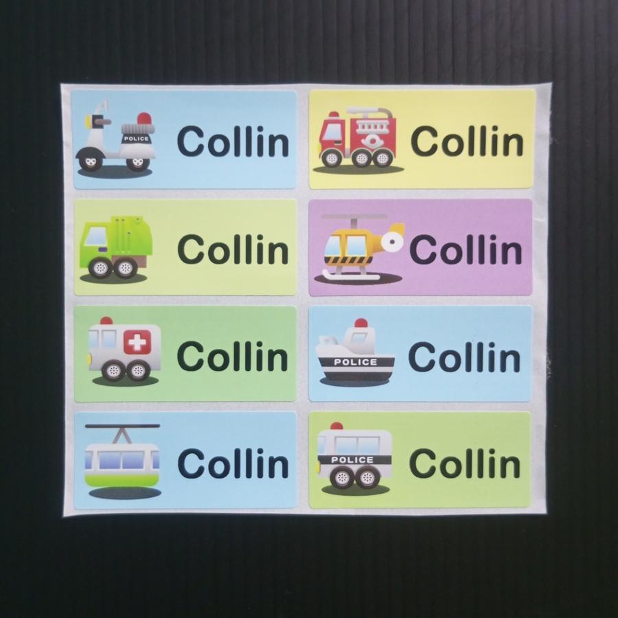 

Label / Sticker Nama Waterproof - Transportation / Transportasi / Cars