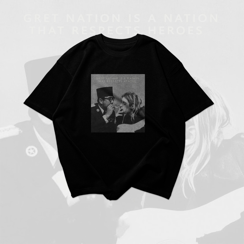 Kaos Soekarno X Kurt Cobain | Hot Item