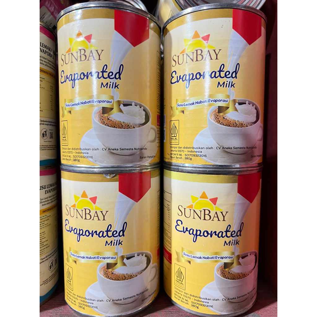

Susu Evaporasi SUNBAY 380gr / susu putih / evaporasi / susu lemak nabati / vegetarian