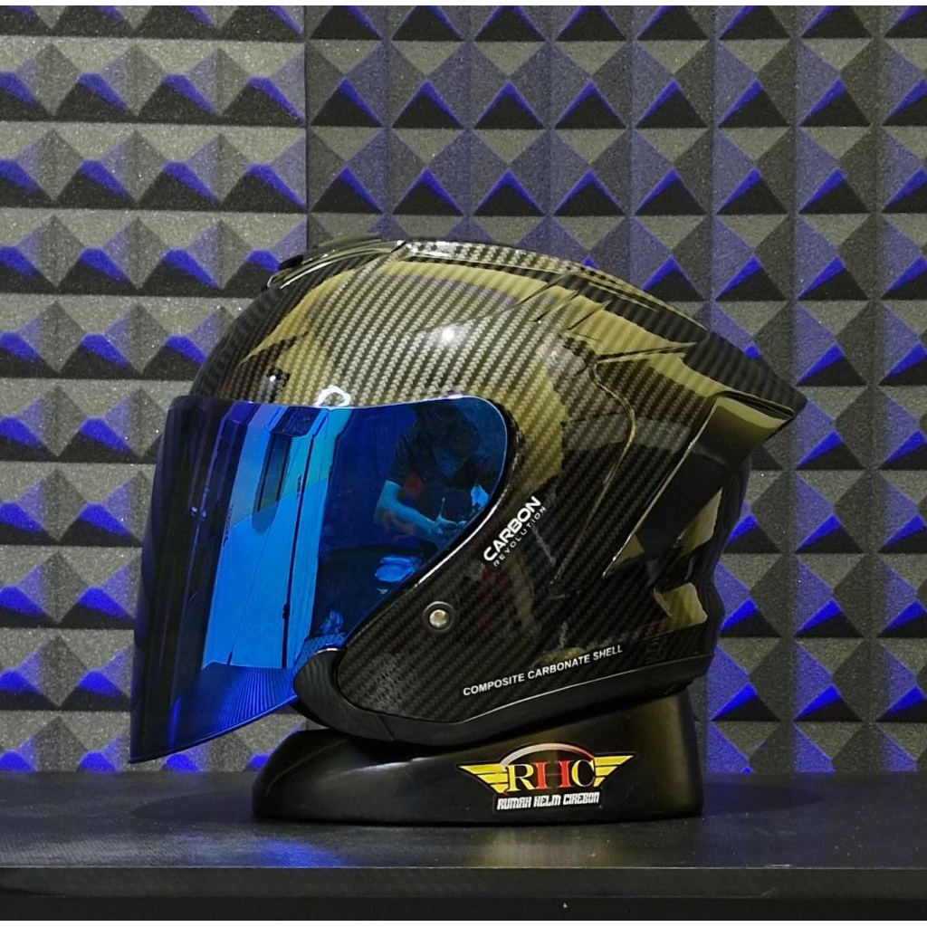 Helm JS Armor carbon original 100% helm pria wanita dewasa keren kekinian sni cod
