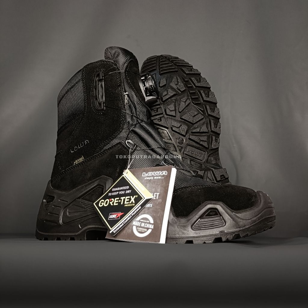 Sepatu Lowa Tactical Tali Putar Hijau / Sepatu Lowa 8 inci Tali Putar / Sepatu Pdl Lowa Goretex / Se