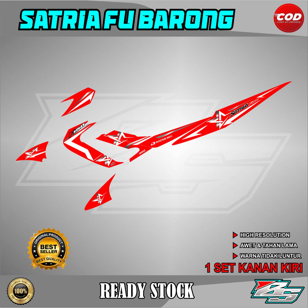 STRIPING SATRIA FU BARONG KEREN VARIASI TERBARU