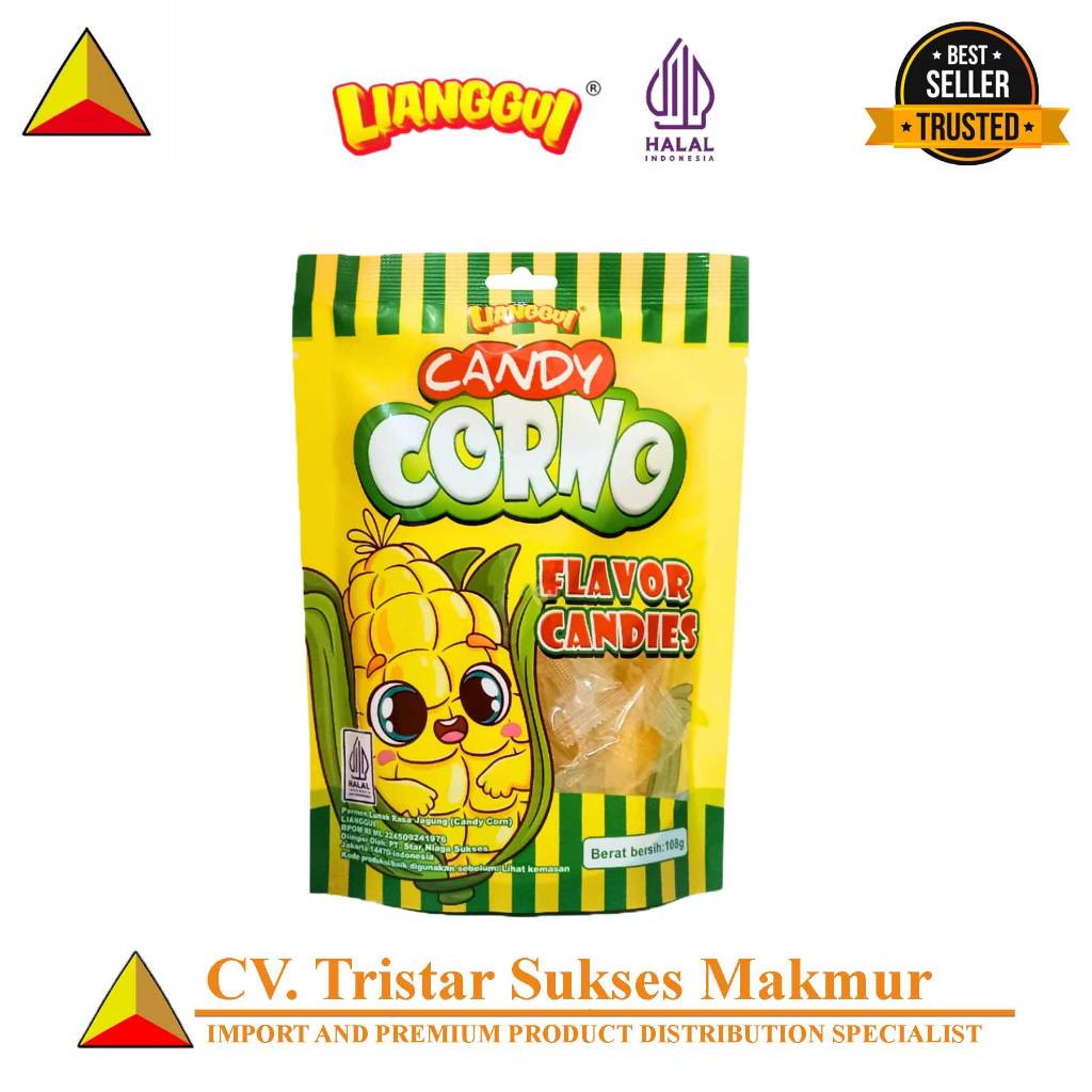 

(HALAL) Lianggui Candy Corn 108gr – Permen Warna-warni Rasa Manis Lembut & Lezat