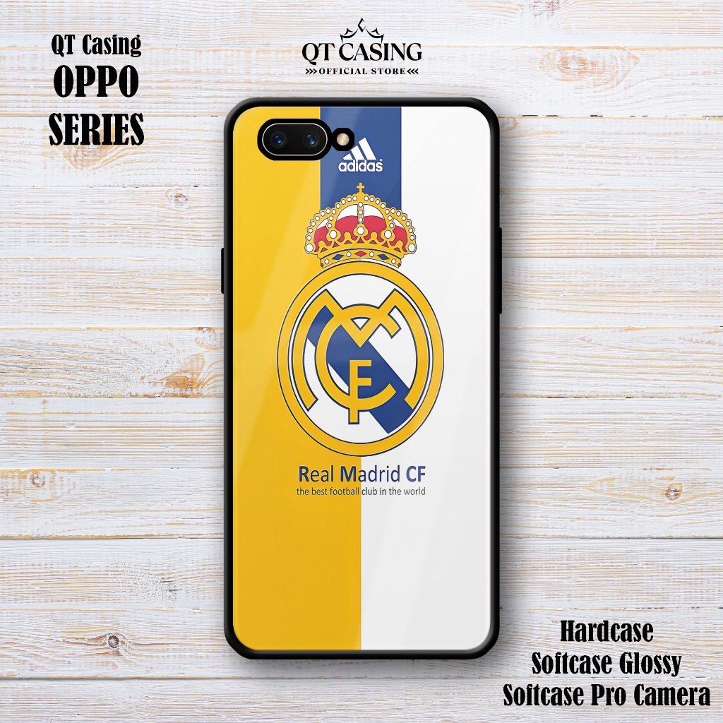 Case For Oppo A3S A5 Realme C1 – Casing HP Oppo A3S A5 Realme C1 Bola Madrid – Softcase Pro Camera