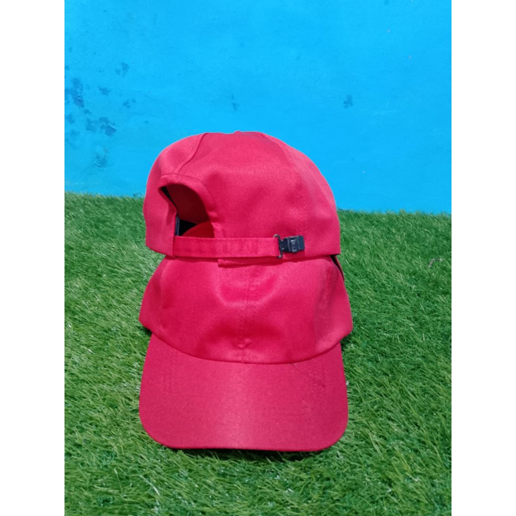 Topi Dewasa Merah Polos Pria Wanita Hari Kemerdekaan