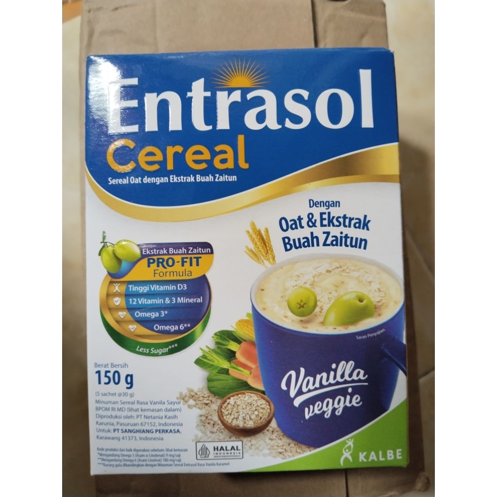 

Entrasol Cereal Vanilla Veggie 150 gr Entrasol Quickstart Sereal Vanilla Veggie 5x30 gr