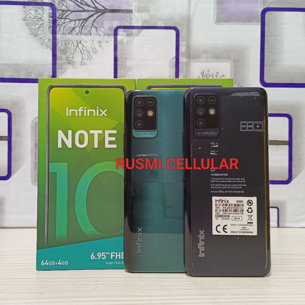 Infinix Note 10 4/64gb SECOND