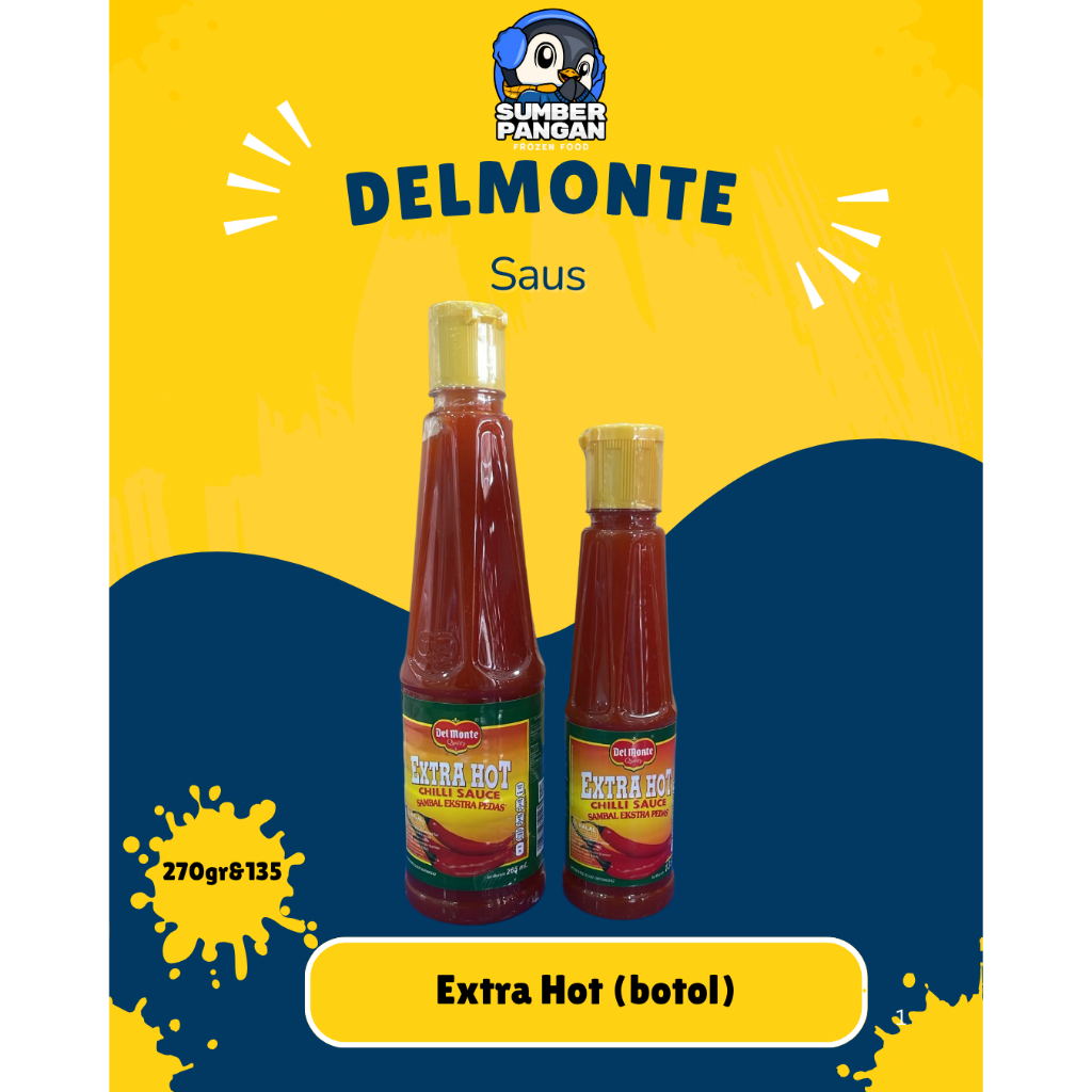 

Del Monte Extra Hot Saus (Botol 270gr & 135g)
