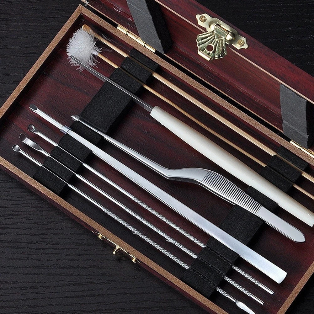 9 In 1 Alat Pembersih Kuping Alat Pembersih Telinga Lengkap Stainless Pembersih Telinga / Pembersih 