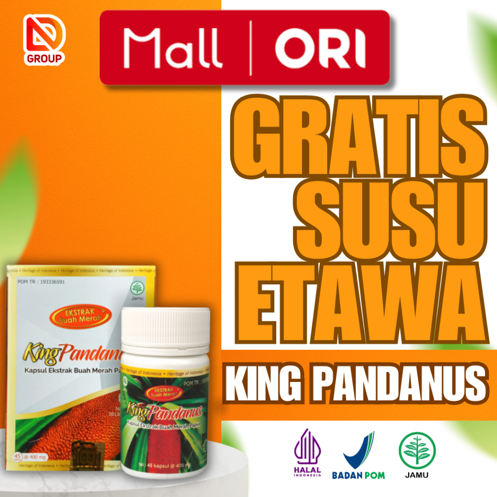 King Pandanus Obat Herbal Kanker, Diabetes, Kolesterol & Hipertensi Buah Merah Papua