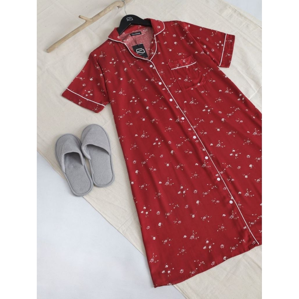 Izzah Dress by Sofeawear | Bahan Rayon Calencia | LD 115-120 cn | PB 105 cm | Daster Selutut | Daste