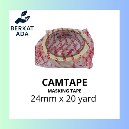 

BERKAT ADA Masking Tape / Lakban Kertas Ukuran 24mm x 20yard