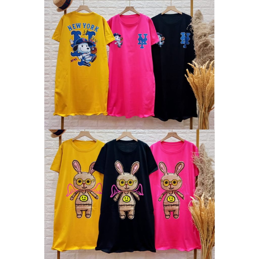 LD120 DRESS kaos katun combed lucu oreenjy XXXL