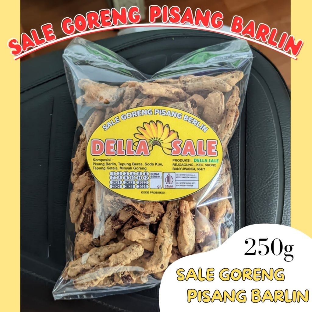 

Della Sale Goreng Pisang Barlin ( kemasan 250gr )