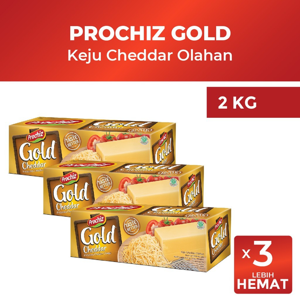 

Keju Prochiz Gold 2kg (3pcs)