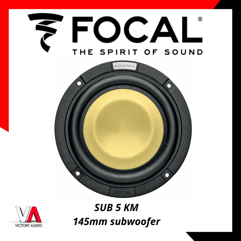 Focal SUB 5KM K2 Power M Series 5" 200W RMS Subwoofer - 4 Ohm