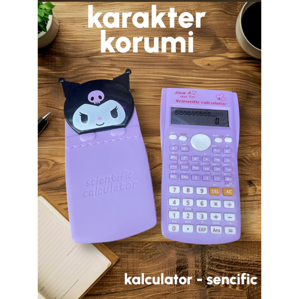 

Kalkulator Scientific Karakter kuromi Doraemon Hello Kitty DD-350MS KT-350MS
