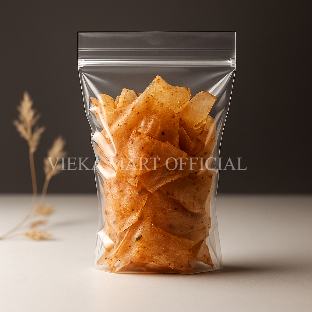 

Snack Cemilan Keripik Kaca Pedas 100gr