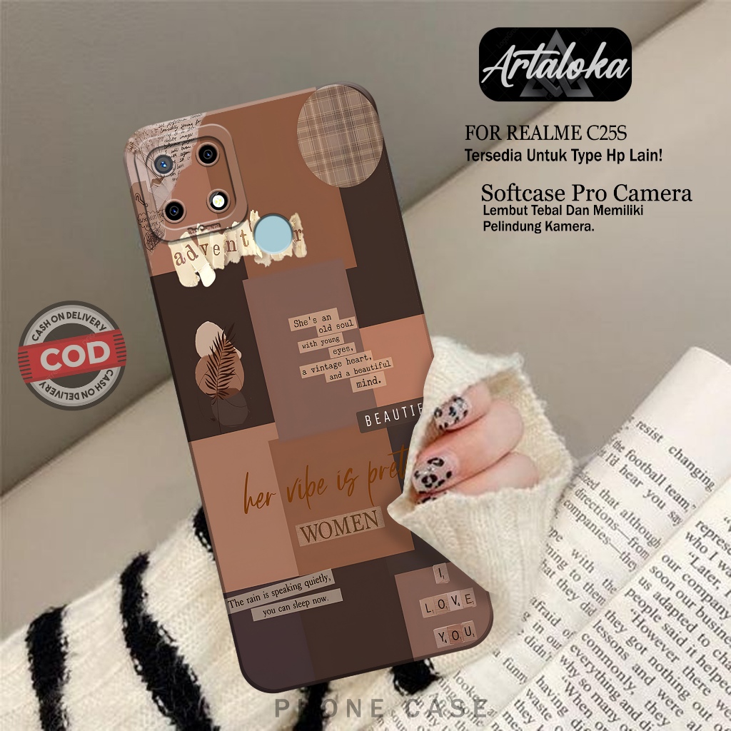 Silikon HP REALME C25S Fashion Case Aesthetic Softcase REALME C25S Case REALME C25S Kesing REALME C2