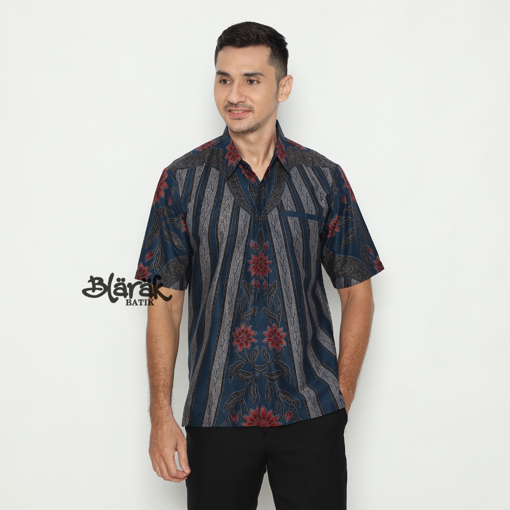 BLARAK - Baju Batik Pria Bayanaka Biru