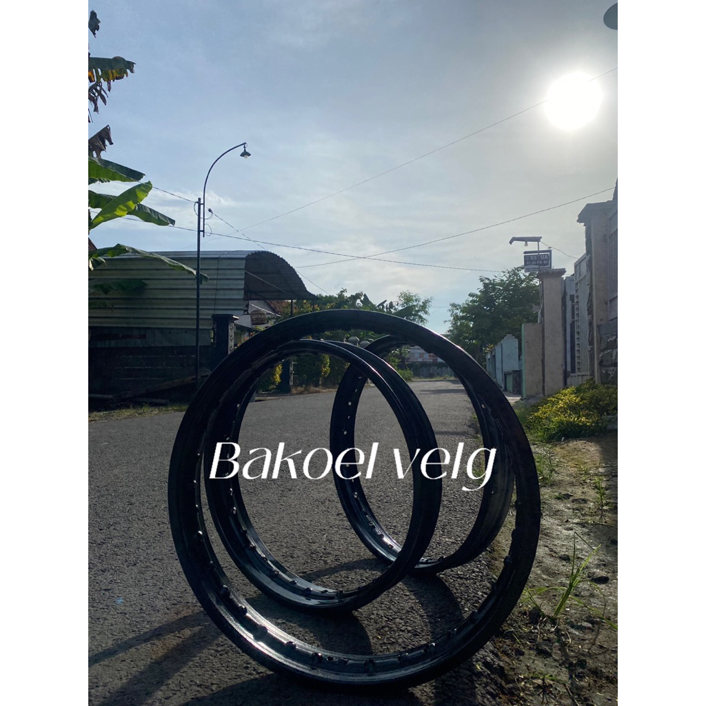 VELG PELEK PELK DID HM HITAM RIM BESI UKURAN 18 X 140 160 185 215 250 ORIGINAL COPOTAN MOTOR