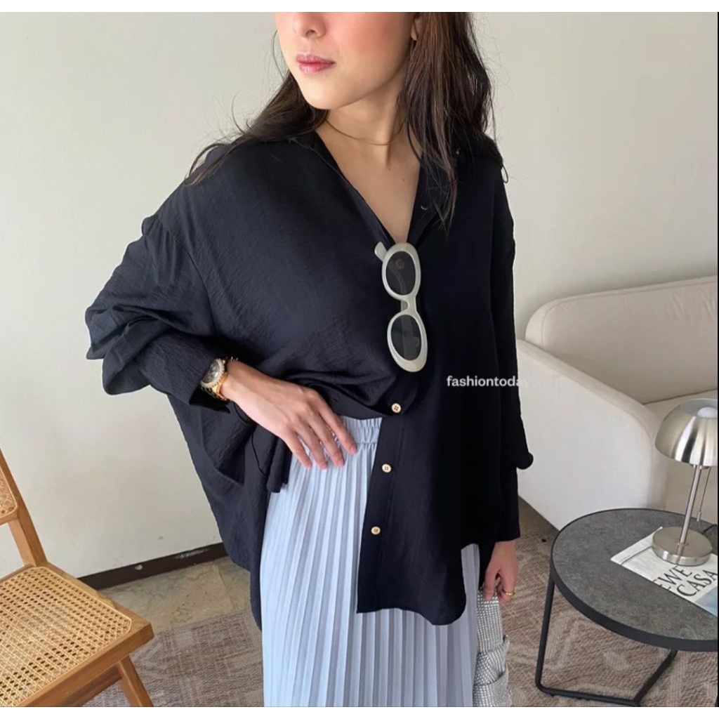 PRELOVED JEMA LINEN FLOWY SHIRT by fashiontoday