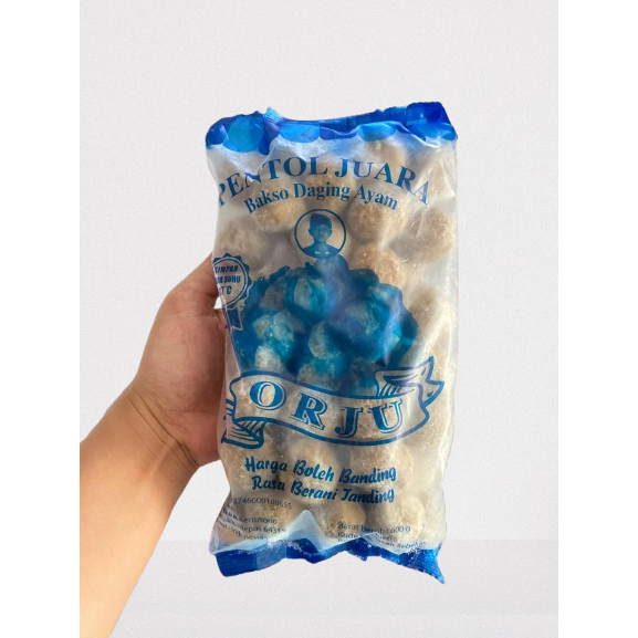 

PENTOL JUARA ORJU ISI 50 pcs / NGANJUK / ORIGINAL KEJU /AYU PUTRI FROZEN FOOD