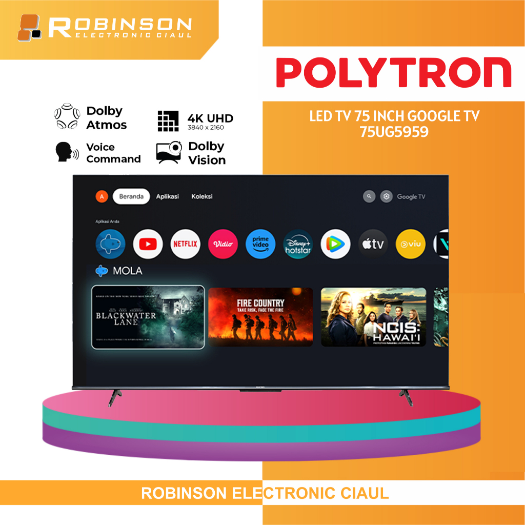 LED TV Polytron Google TV 75 Inch PLD 75UG5959