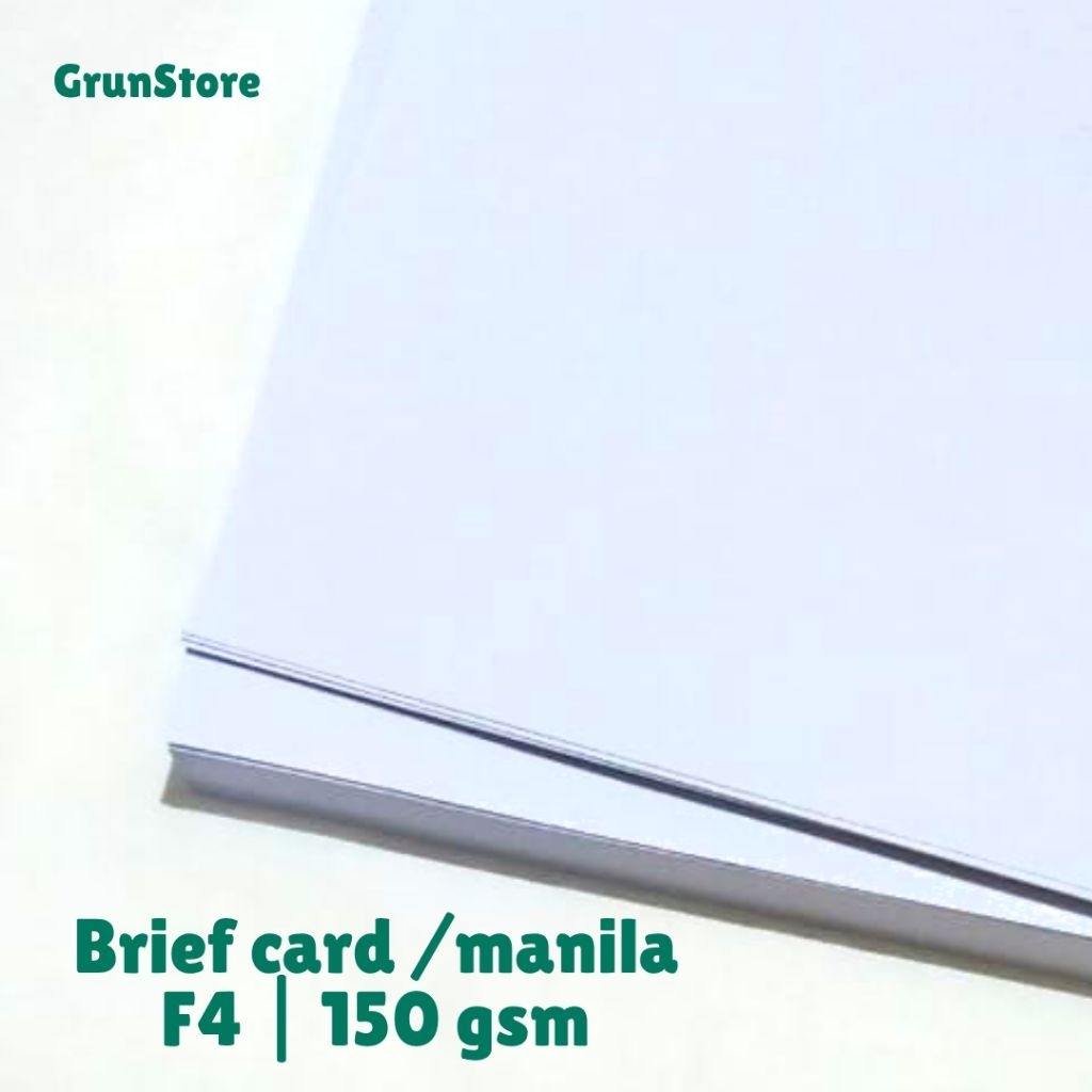 

Kertas manila / Kertas brief card f4 150 gsm putih