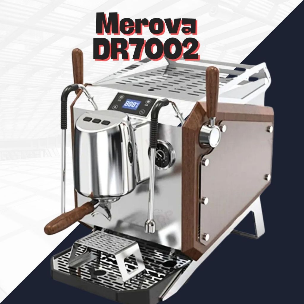 Merova DR7002 Mesin Espresso Triple Boiler Volumetric Hitam
