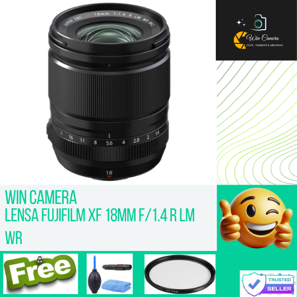 Lensa Fujifilm XF 18mm f1.4 R LM WR / lens Fujifilm / Fujinon