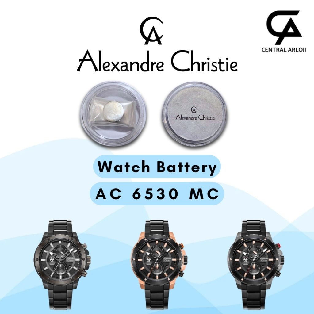Baterai Jam Tangan Alexandre Christie 6530 MC Original