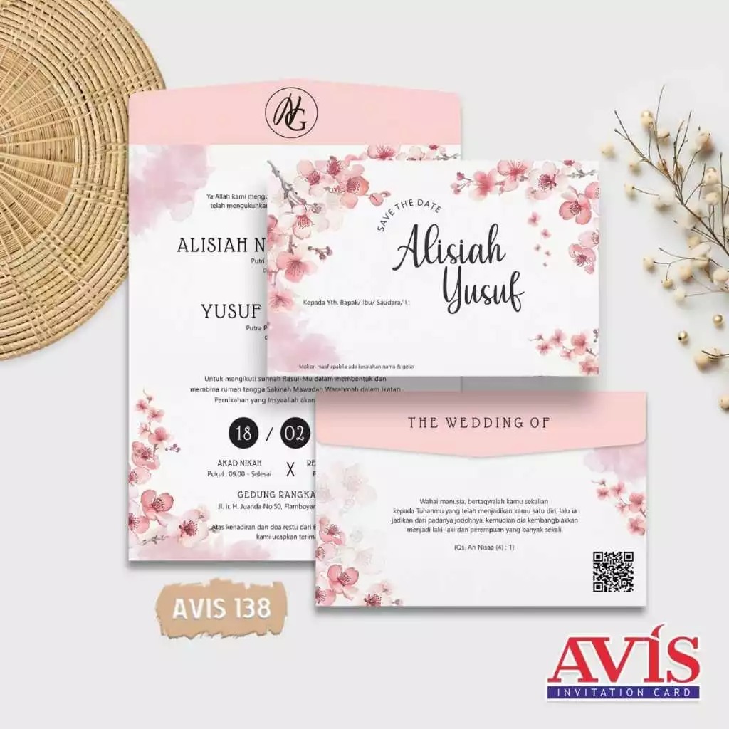 BLANGKO KOSONGAN UNDANGAN PERNIKAHAN MURAH - BLANGKO KOSONG UNDANGAN AVIS 138