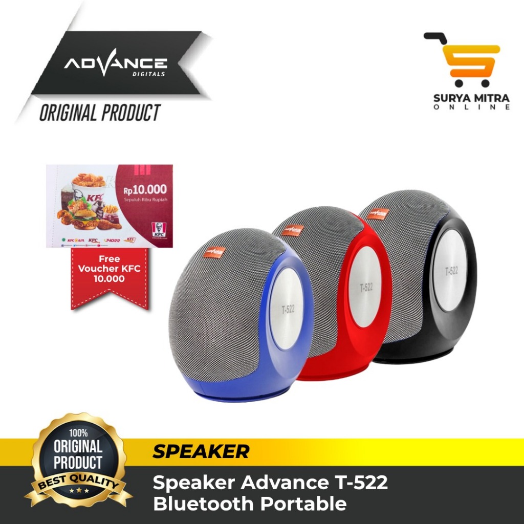 Speaker Bluetooth Music Box T522 Advance T-522
