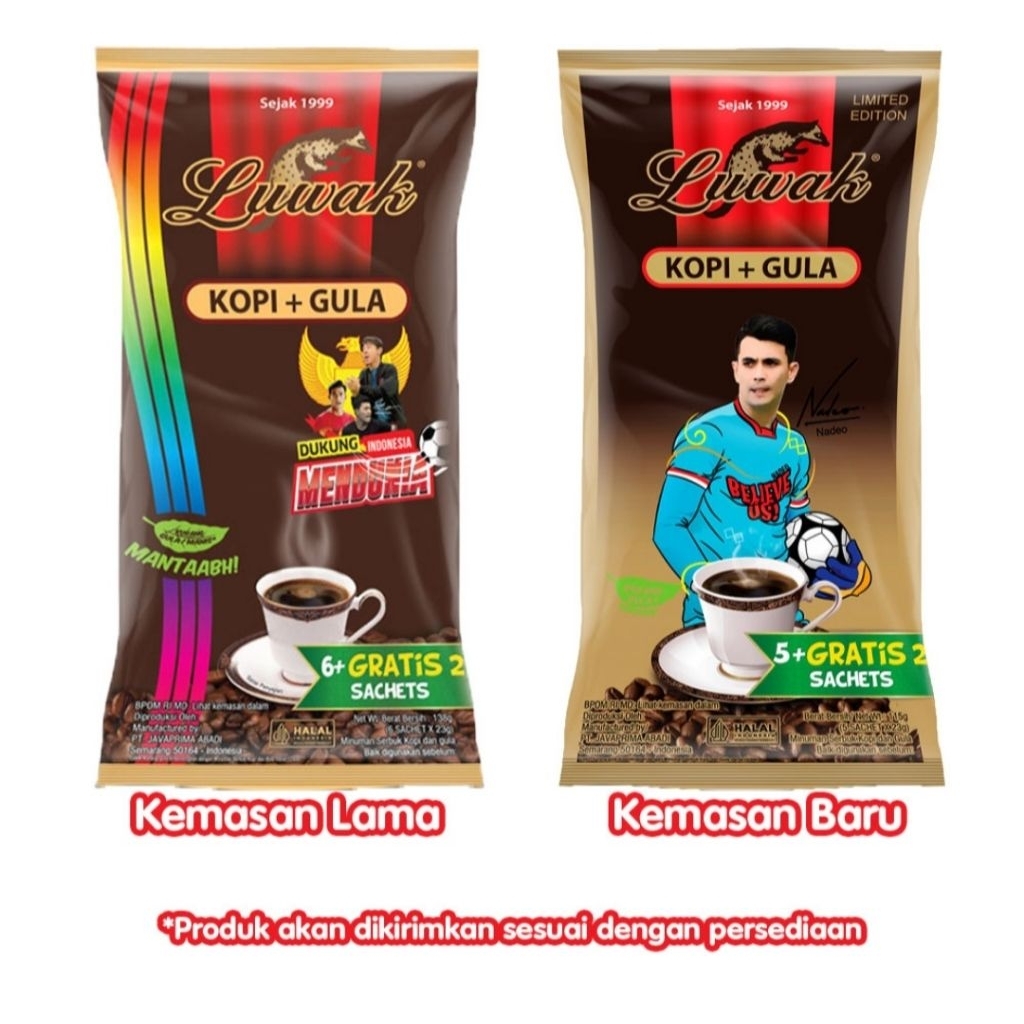 

Luwak Kopi Gula Bag 5 + 2 x 23 Gram Sachet