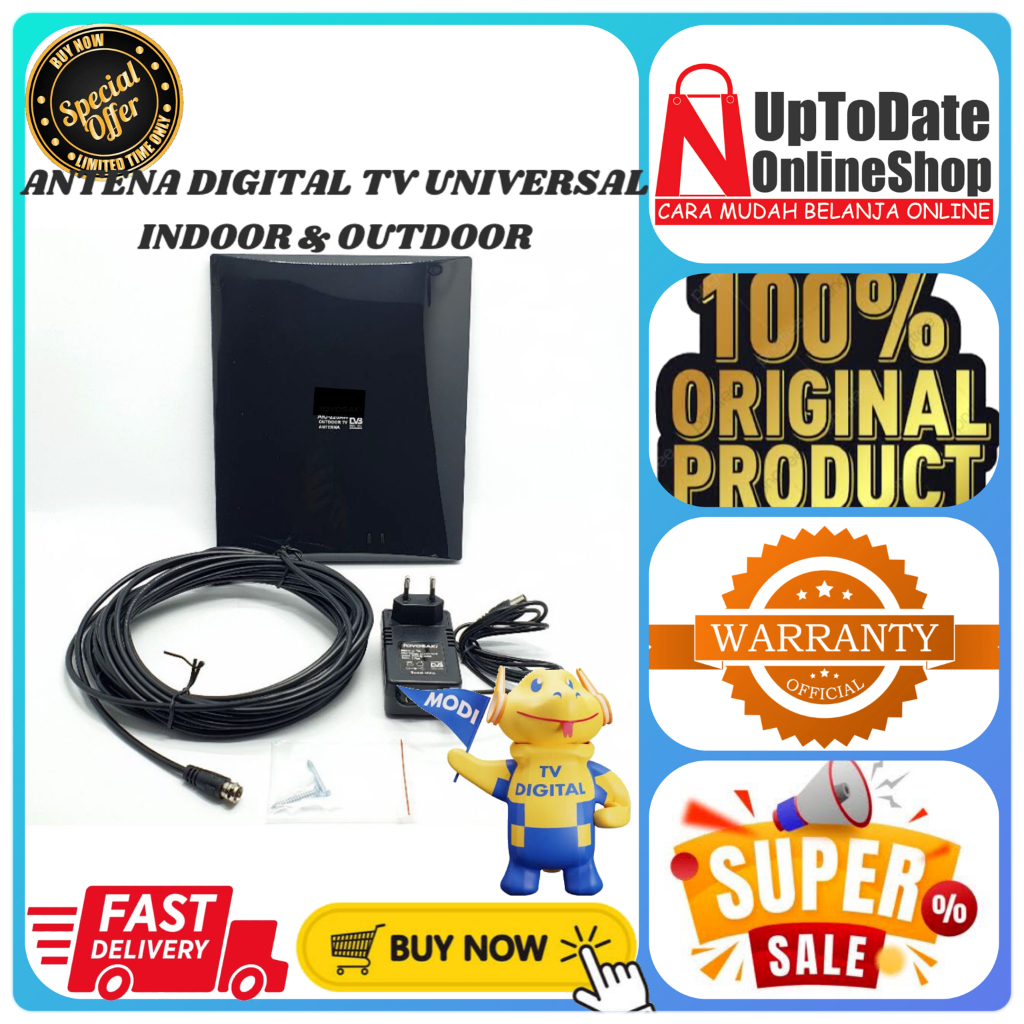 ANTENA TV DIGITAL UNIVERSAL INDOOR OUTDOOR TV LED DIGITAL 4K UHD SMART CHIP DIGITAL ANTENA TV