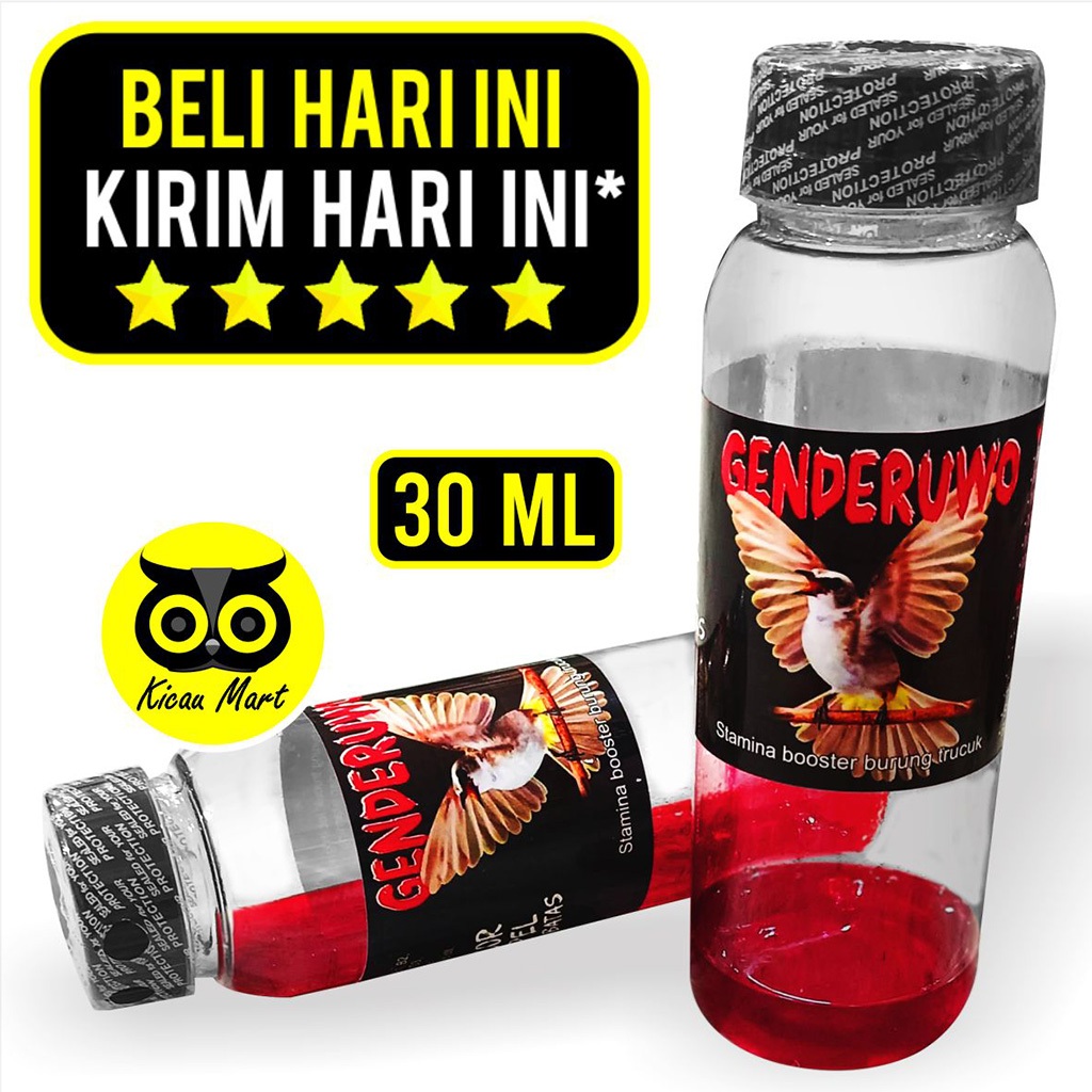 KICAU MART Nektar Nectar Genderuwo Doping Trucuk Vitamin Stamina Booster Doping Burung Trucukan Cuca