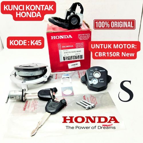 KUNCI KONTAK SET K45 Keyset Asli Original Motor Honda CBR 150 R New , CBR 150R LED Motor CBR 150 R..